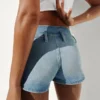3" denimshorts med lav midje