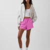 3" strikkede shorts med delfin-kant