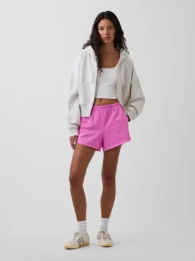 3" strikkede shorts med delfin-kant