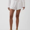 3" strikkede shorts med delfin-kant