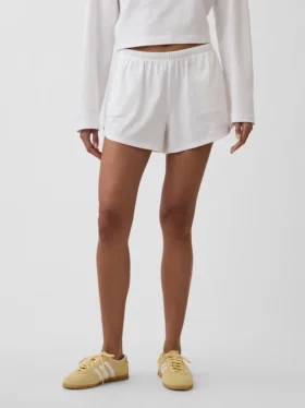 3″ strikkede shorts med delfin-kant