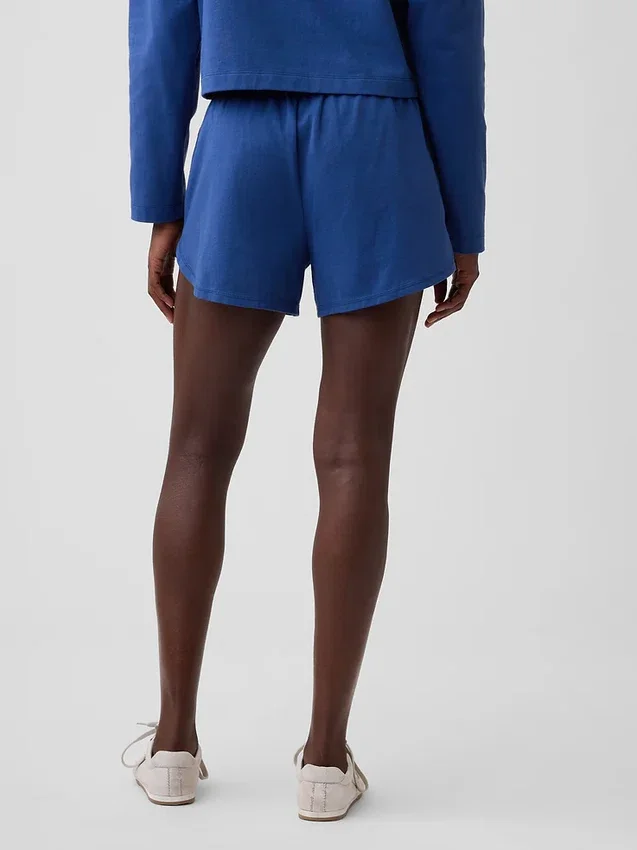 3" strikkede shorts med delfin-kant