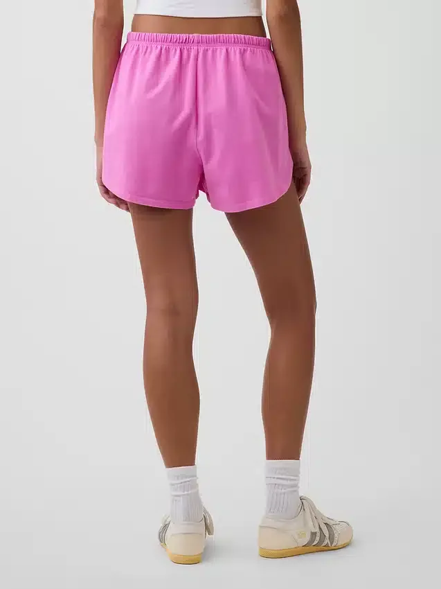 3" strikkede shorts med delfin-kant
