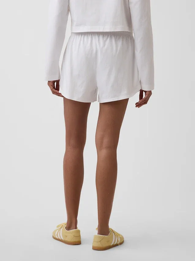 3" strikkede shorts med delfin-kant