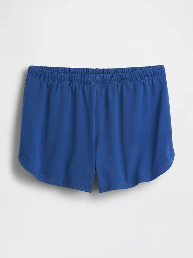 3" strikkede shorts med delfin-kant