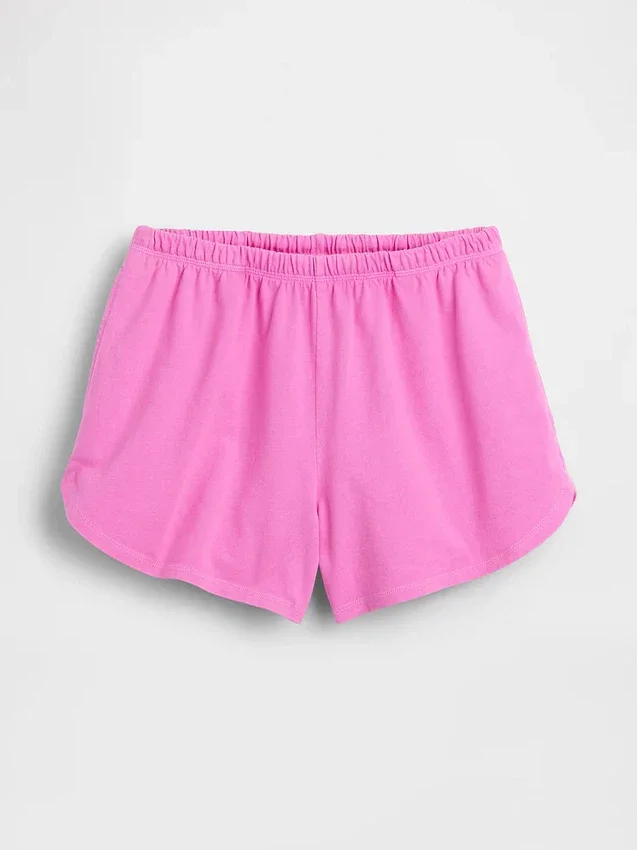3" strikkede shorts med delfin-kant