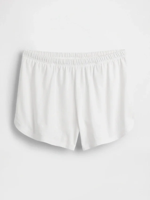 3" strikkede shorts med delfin-kant