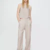 365 Bukser med høy midje i linblanding