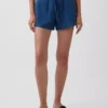 4" bomullsgas-denim-Shorts med enkel påkledning