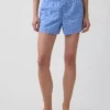 4" boxershorts i seersucker-rutemønster
