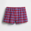 4" boxershorts i seersucker-rutemønster