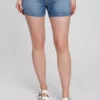 4" denimshorts med innsatt panel for mammaklær