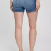 4" denimshorts med innsatt panel for mammaklær