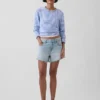 4" midje, ultramyke, avslappede Shorts med avkuttet kant