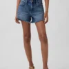 4" midje, ultramyke, avslappede Shorts med avkuttet kant