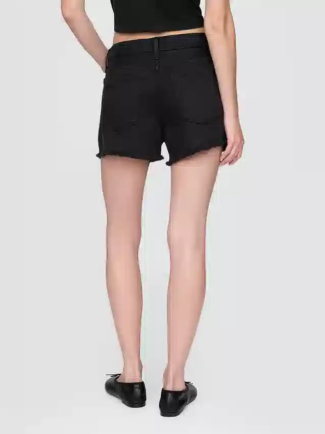 4" midje, ultramyke, avslappede Shorts med avkuttet kant
