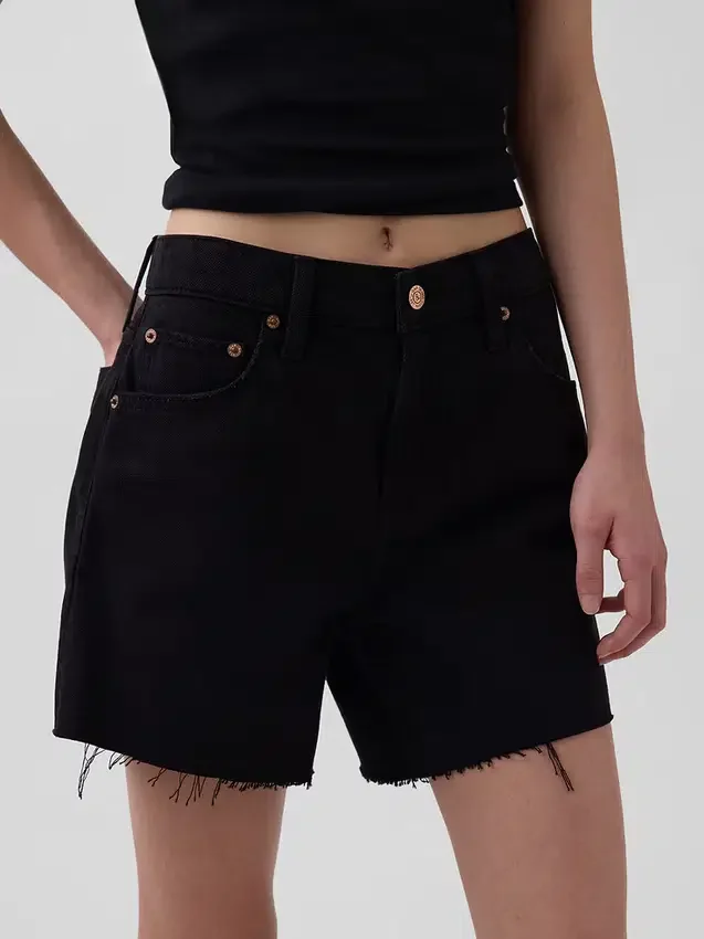 4" midje, ultramyke, avslappede Shorts med avkuttet kant