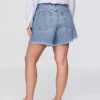 4" midje, ultramyke, avslappede Shorts med avkuttet kant