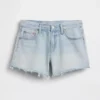 4" midje, ultramyke, avslappede Shorts med avkuttet kant
