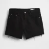 4" midje, ultramyke, avslappede Shorts med avkuttet kant