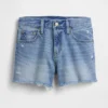 4" midje, ultramyke, avslappede Shorts med avkuttet kant