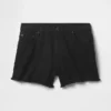 4" midje, ultramyke, avslappede Shorts med avkuttet kant