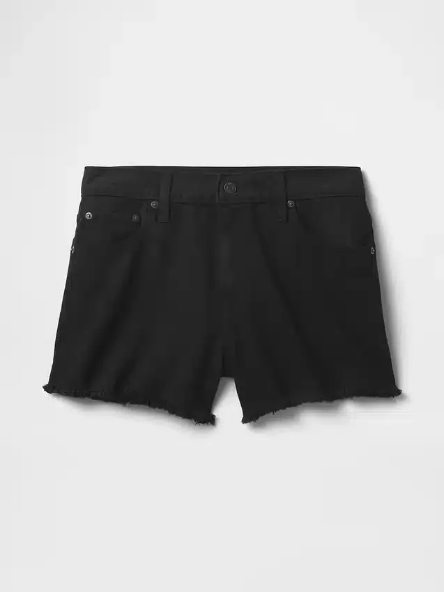 4" midje, ultramyke, avslappede Shorts med avkuttet kant