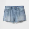 4" midje, ultramyke, avslappede Shorts med avkuttet kant