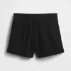 4" Shorts i bomullsgas med middels høy midje