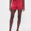 4" Shorts i linblanding med middels høy midje