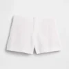 4" Shorts i linblanding med middels høy midje