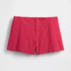 4" Shorts i linblanding med middels høy midje