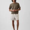 5,5" avslappede shorts i linblanding