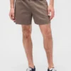 5,5" avslappede shorts i linblanding