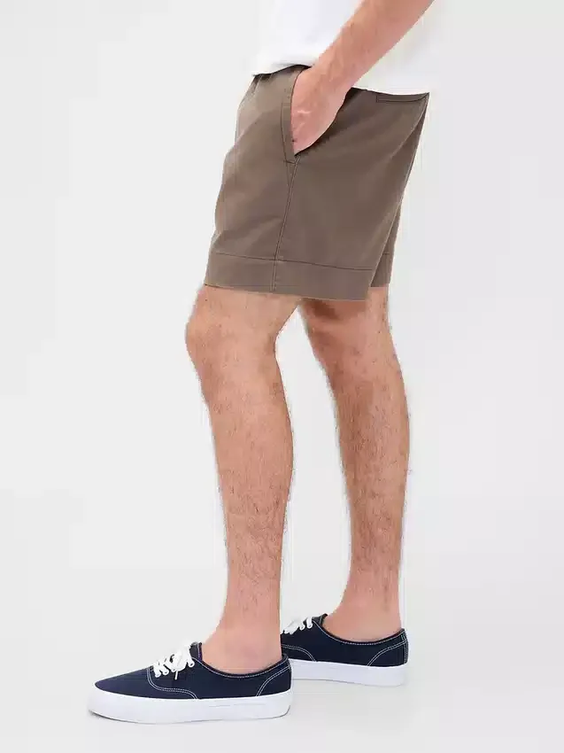 5,5" avslappede shorts i linblanding