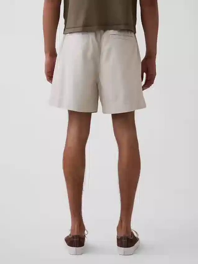 5,5" avslappede shorts i linblanding