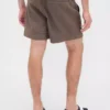5,5" avslappede shorts i linblanding