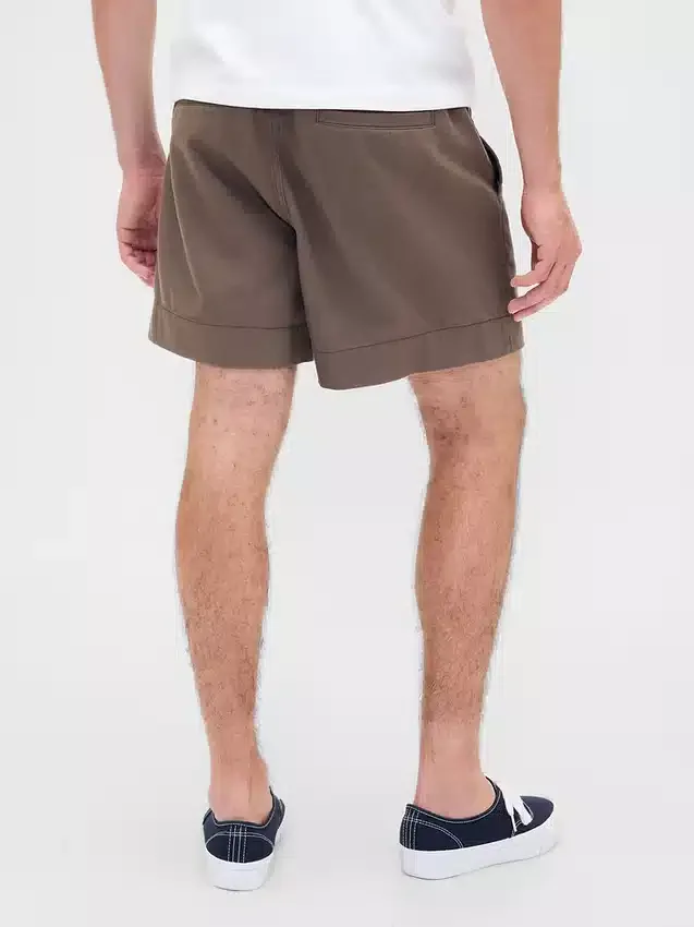 5,5" avslappede shorts i linblanding