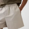 5,5" avslappede shorts i linblanding