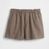 5,5" avslappede shorts i linblanding