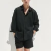 5,5" avslappede shorts i linblanding