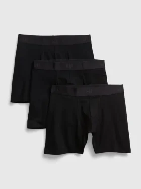 5" boxershorts i økologisk stretchbomull (3-pakning)