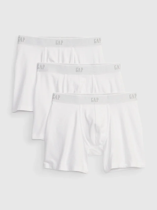 5" boxershorts i økologisk stretchbomull (3-pakning)