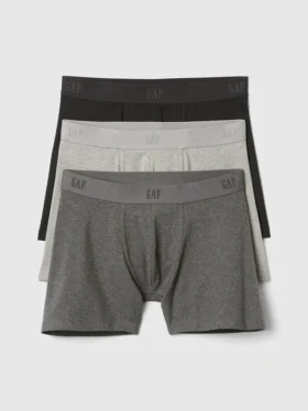5" boxershorts i økologisk stretchbomull (3-pakning)