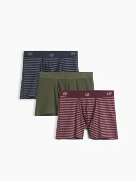 5" boxershorts i økologisk stretchbomull (3-pakning)