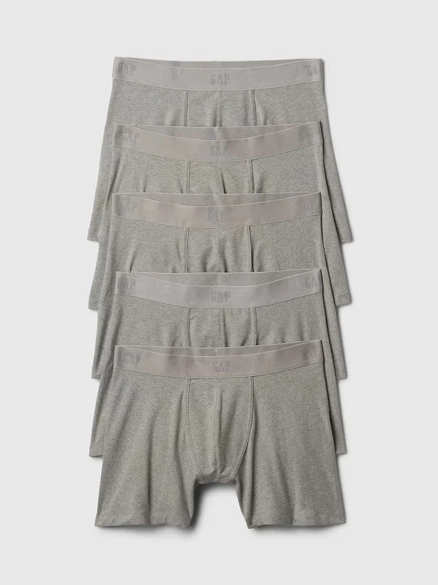 5" boxershorts i økologisk stretchbomull (5-pakning)