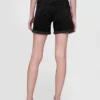 5" midt høye denim-Shorts i girlfriend-stil