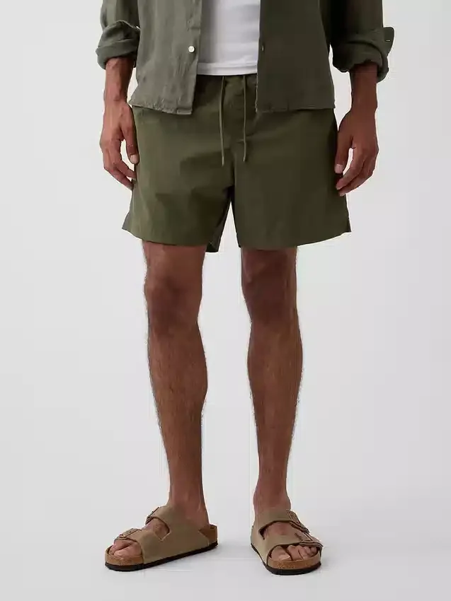 6" avslappede badebukser