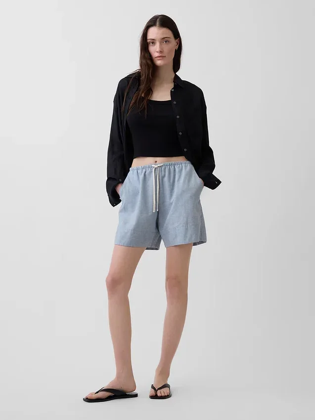 6" Shorts i linblanding