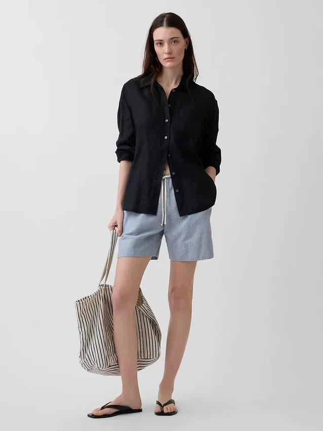 6" Shorts i linblanding